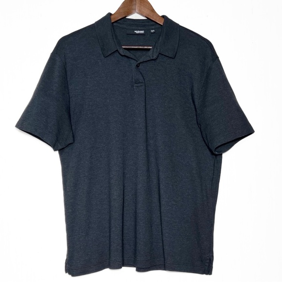 Murano Other - Murano Mens Charcoal Gray Short Sleeve Pullover Knit Polo Shirt